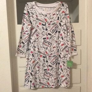 NWT Kate Spade Makeup Print Nightgown